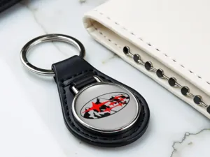 Subaru Auto Key Chain High-End Leather Max Design